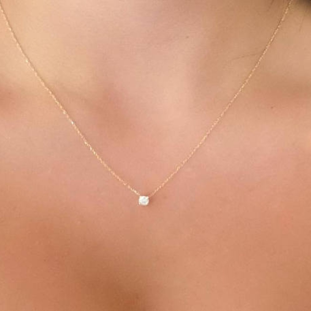 14K Gold Diamond Necklace